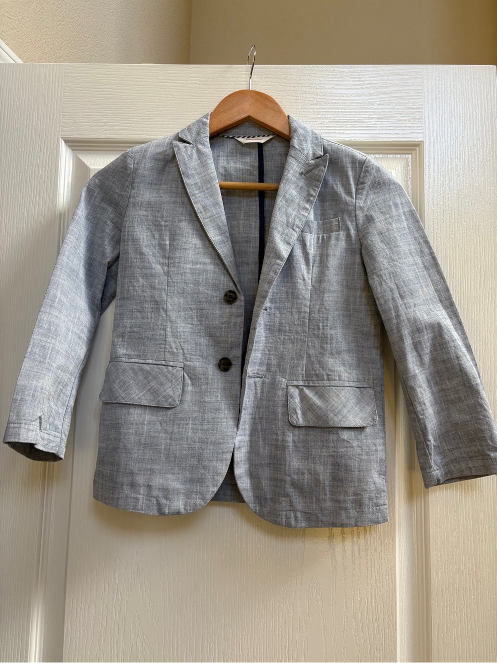 Cat & Jack Boys' Light blue Blazer - Classic Two-Button, Sz 7